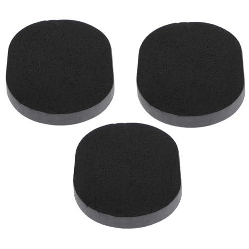 CLISPEED 3 Stück Bambuskohle Gesichtsreinigungsschwämme Sanftes Peeling Tiefenwirksame Porenreinigung Wiederverwendbare Make up Entferner Pads mit Praktischer Aufbewahrungsbox für Klare von CLISPEED