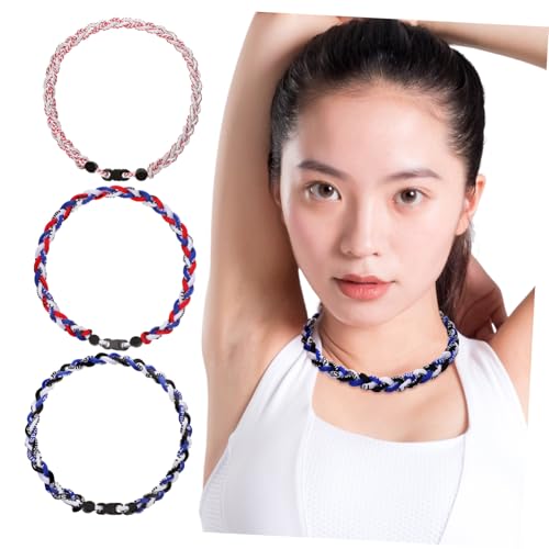 CLISPEED 3 Stück Geflochtene Baseball Halskette für Männer Modisches Sportzubehör Robuste Schnur Halskette Verschiedenen Farben für Baseball Fans CLISPEED 3 Stück Geflochtene Baseball Halskette für Männer Modisches Sportzubehör Robuste Schnur Halskette Verschiedenen Farben für Baseball Fans von CLISPEED