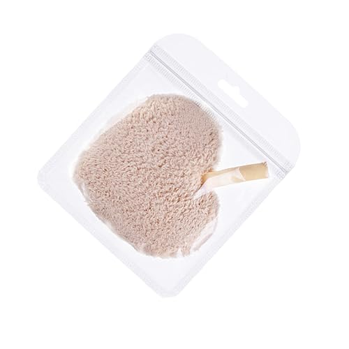 CLISPEED 3 Stück Herzförmige Weiche Reinigungspads Kaffee Wiederverwendbare Make Up Entferner Pads für Sanfte Gesichtsreinigung und Effektives Makeup Entfernen von CLISPEED