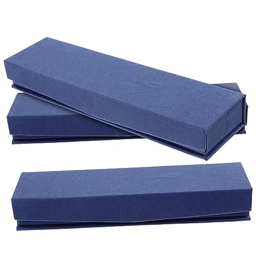 CLISPEED 3 Stück Kleine Stiftebox mit Deckel Stabiles Etui für Füller und Kugelschreiber Stilvolle Geschenkbox für Schreibwaren Geeignet für Büro und Festivals von CLISPEED