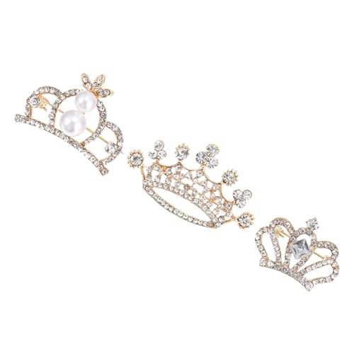 CLISPEED 3 Stück Teiliges Broschen Funkelnden Strass Accessoires und Eleganten Perlen Kreative Anstecknadeln für Damen Modische Schmuck broschen zur Kleider Strickjacken dekoration CLISPEED 3 Stück Teiliges Broschen Funkelnden Strass Accessoires und Eleganten Perlen Kreative Anstecknadeln für Damen Modische Schmuck broschen zur Kleider Strickjacken dekoration von CLISPEED