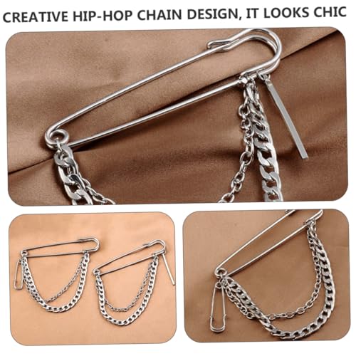 CLISPEED 3 Stück Teiliges Hip hop Broschen Vintage Metall Reversnadeln Modische Dekorative Anstecknadeln für Kleidung Jacken Taschen Stilvolle Damen Accessoires von CLISPEED