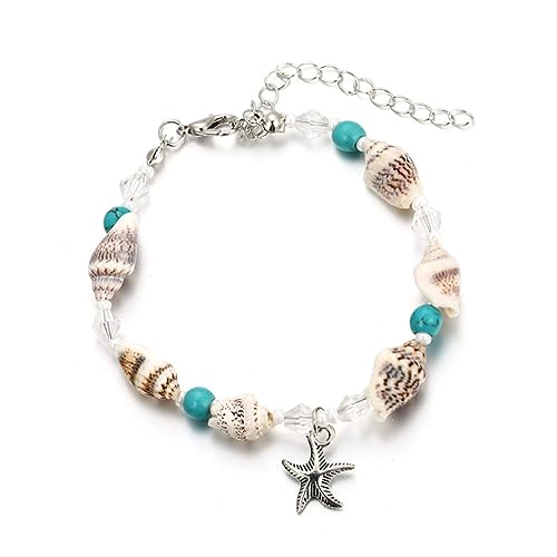 CLISPEED 3 Stück Teiliges Muschel Armband mit Fußkettchen Damen Schmuck Handgefertigt Eleganter Strandstil Langlebig und Modisch für Geburtstag und Geeignet CLISPEED 3 Stück Teiliges Muschel Armband mit Fußkettchen Damen Schmuck Handgefertigt Eleganter Strandstil Langlebig und Modisch für Geburtstag und Geeignet von CLISPEED