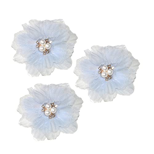 CLISPEED 3 Stück Teiliges Set Blumen Haarspangen mit Perlen Haarschmuck für Mädchen Dekorative Haarklammern für Partys und Besondere Anlässe von CLISPEED