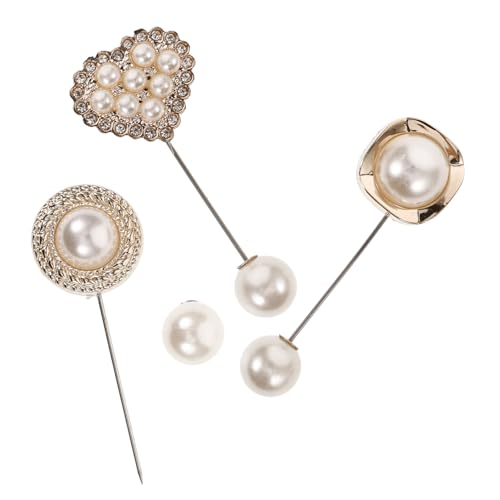 CLISPEED 3 Stück Teiliges Strass Brosche mit Kunstperlen Anstecknadel für Damen für Partys und Alltag Dekorativ für Kleidung und Schals CLISPEED 3 Stück Teiliges Strass Brosche mit Kunstperlen Anstecknadel für Damen für Partys und Alltag Dekorativ für Kleidung und Schals von CLISPEED