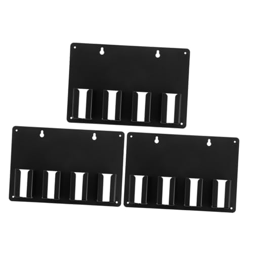 CLISPEED 3 Stück Wandhalterung für Haarschneidemaschinen Schwarzer Elektrischer Trimmer Organizer Schützender Friseurbedarf Halter Platzsparender Barber Station Aufbewahrungsständer von CLISPEED