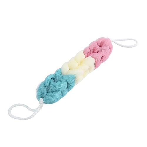 CLISPEED 3 Stück lange Badeblume Peeling-Körperpeeling Schrubber schrubben Luffa groß Bad Dusche Badetuch lange Badestreifen Badeschwamm Handtuch Zufällige Farbe von CLISPEED