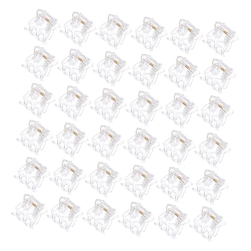 CLISPEED 36 Stück Teiliges Kleine Herzförmige Haarklammern Mini Haarkrallen aus Langlebigem Abs Rutschfest Leichter Haarschmuck für Mädchen zum Stylen und DIY Frisuren von CLISPEED