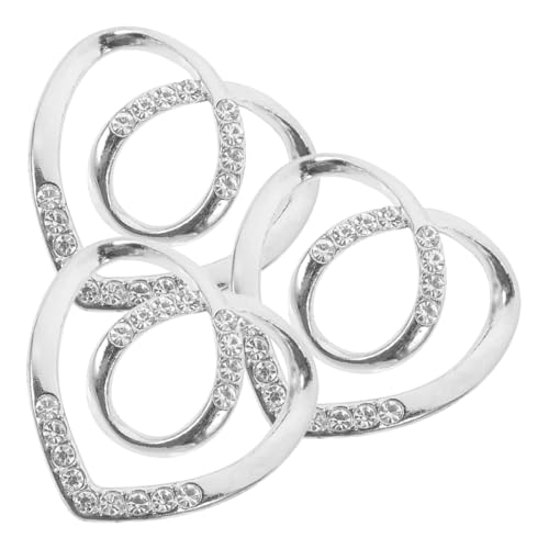 CLISPEED 3 Stücke Schal Ring Clips für Damen Multifunktionale Schalverschluss Strass Schalringe T-Shirt Krawattenklammern Kleiderschnalle für Kleidung von CLISPEED