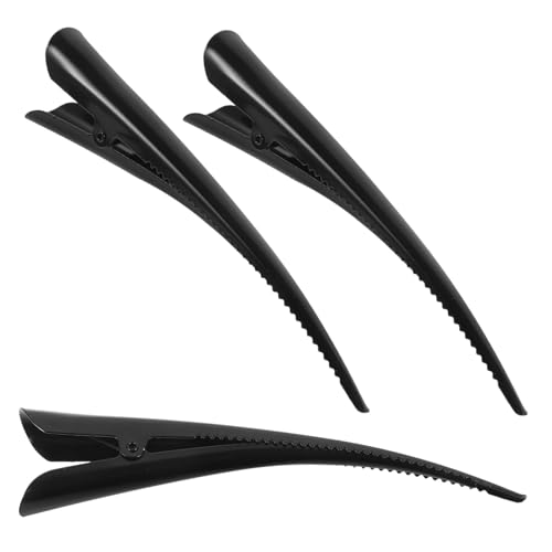 CLISPEED 3stücke Haarspangen Entenschnabel Metall Clips Für Haar Schwarz Haarklammern Entenschnabel-haarschmuck Für Frauen Und Mädchen von CLISPEED