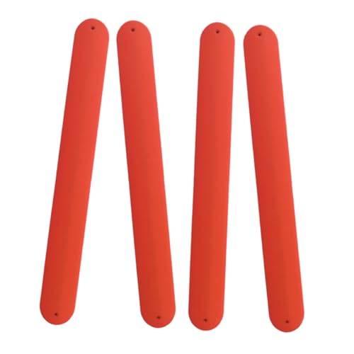 CLISPEED 4 Stück Bunte Silikon Slap Armbänder für Einfache Anwendung Langlebiges Material für Partys Halloween und Schulprojekte Verstellbar und Sicher für Kleine Handgelenke von CLISPEED