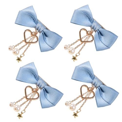 CLISPEED 4 Stück Haarschleifen Clips Haarspangen mit Quasten für Geburtstagsfeiern Feste und Partys Hochwertige Haarschmuck für Damen Zufällige Farbe von CLISPEED