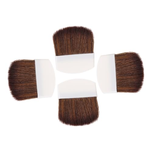 CLISPEED 4 Stück Make-up Pinsel Rougepinsel für die Wangen Pulver Kosmetik-Tools Gesicht für Frauen Mini-Make-up Hälfte Kleine Make -up -Bürsten Pinsel Make-up Konturpinsel Pferdehaar Weiß von CLISPEED
