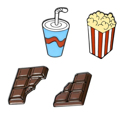 CLISPEED 4 Stück Mini Broschen Pins Kreative DIY Anstecknadeln für Kleidung Taschen Modische Leichte Accessoires mit Einzigartigem Design und Attraktiven Farben von CLISPEED