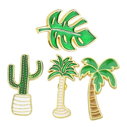 CLISPEED 4 Stück Niedliche Baumform Broschen Anstecknadeln für Kleidung und Accessoires Vielseitig Einsetzbar für Taschen Hüte und Schals von CLISPEED