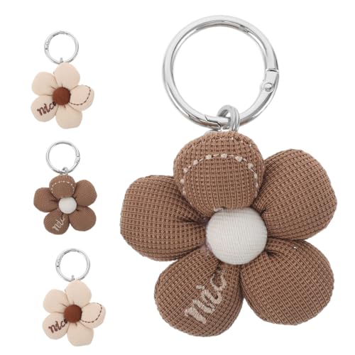 CLISPEED 4 Stück Reise Hutclip mit Blütenmotiv Windfester Tragbarer Caps Halter für Damen und Herren Multifunktional für Taschen Gepäck Rucksäcke Leichter Strapazierfähiger Hüte Organizer von CLISPEED