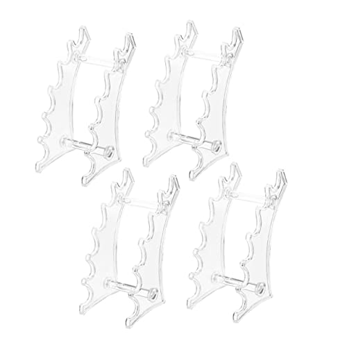 CLISPEED 4 Stück Stifthalter Klarer Eyeliner und Augenbrauen Stifte Organizer Stabiler Schreibgeräte Display Rack für Büro Makeup Store Einfach zu Reinigen und Platzsparend von CLISPEED