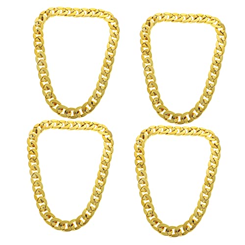 CLISPEED 4 Stück Stylische Herrenketten Goldkette Hip Hop Punk Stil Schmuckhalsketten für Männer Einzigartiges Design Glänzende Hüftketten CLISPEED 4 Stück Stylische Herrenketten Goldkette Hip Hop Punk Stil Schmuckhalsketten für Männer Einzigartiges Design Glänzende Hüftketten von CLISPEED