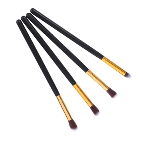 CLISPEED 4 Stück Teiliges Augen Make Up Pinselset Weich Synthetisch Tragbar für Lidschatten Blending und Contouring Professionelles Kosmetik Tool Schwarz Gold für Frauen Unterwegs CLISPEED 4 Stück Teiliges Augen Make Up Pinselset Weich Synthetisch Tragbar für Lidschatten Blending und Contouring Professionelles Kosmetik Tool Schwarz Gold für Frauen Unterwegs von CLISPEED