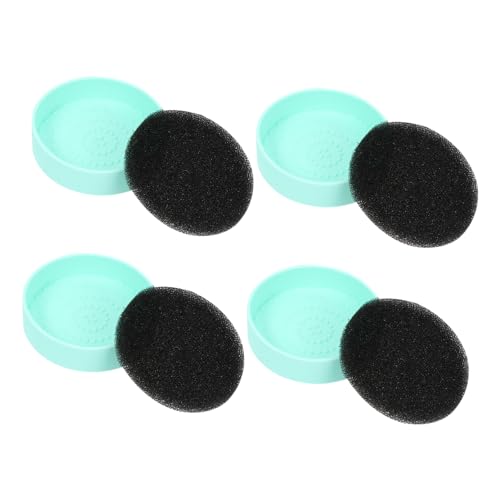 CLISPEED 4 Stück Teiliges Kosmetikpinsel Reinigungsset mit Weichen Schwämmen Wiederverwendbar Kompakt und Leicht für Lidschatten und Make Up Pinsel für Zuhause und Reisen von CLISPEED
