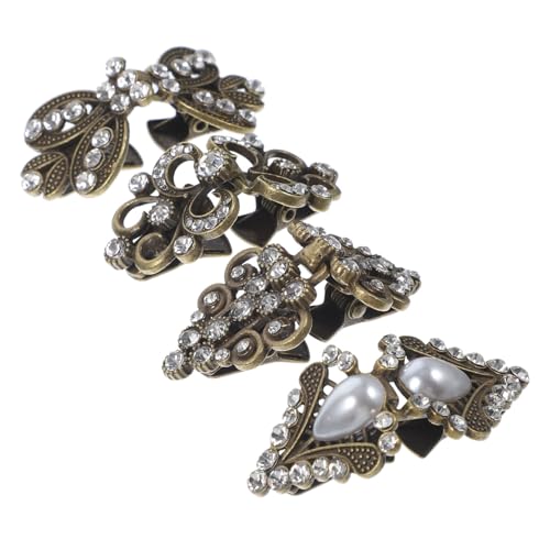 CLISPEED 4 Stück Teiliges Retro Shawl Clips aus Langlebiger Legierung Vintage Cardigan Broschen für Pullover Kleider Schals und Hemden Vielseitig Einsetzbar und Modisch von CLISPEED