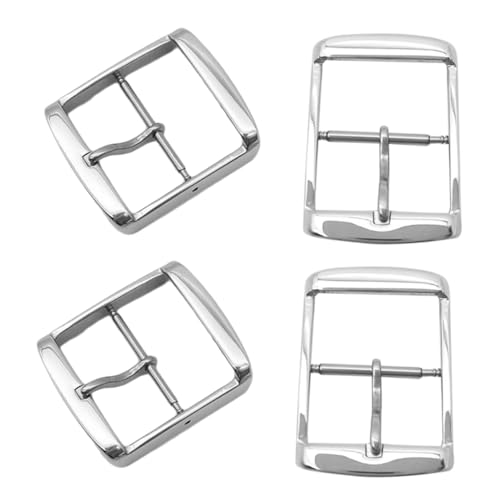 CLISPEED 4 Stück Teiliges Uhrenarmband Dornschließen aus Poliertem Edelstahl und Silberfarbene Ersatzteile Kompatibel für Herren und Damen Uhrarmbänder Robust und Langlebig von CLISPEED