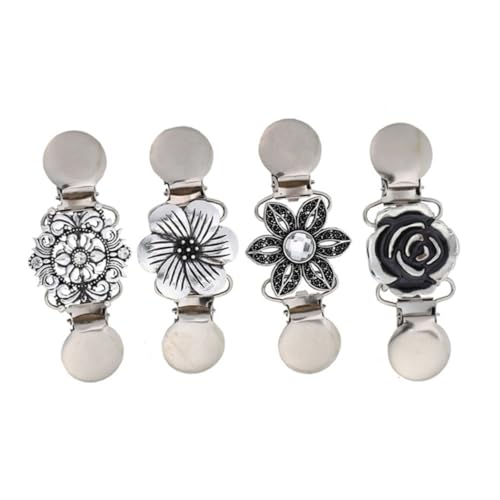 CLISPEED 4 Stück Teiliges Vintage Broschen Clips Retro Entenschnabel Design Robuste Mode Kleidung Accessoires für Pullover Cardigans Schals und Umhänge Silberfarbene Schmuckbroschen CLISPEED 4 Stück Teiliges Vintage Broschen Clips Retro Entenschnabel Design Robuste Mode Kleidung Accessoires für Pullover Cardigans Schals und Umhänge Silberfarbene Schmuckbroschen von CLISPEED