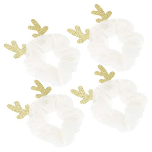 CLISPEED 4 Stück Teiliges Weihnachts Haarband mit Weichen Geweih Haargummis Niedliches Antler Design Festlicher Haarschmuck für Mädchen Damen Einfach Kombinierbar und Dekorativ für von CLISPEED