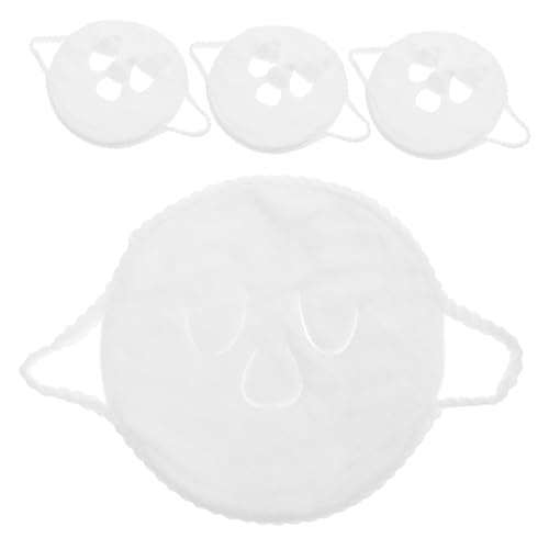 CLISPEED 4 Stück Ultrasoft Fleece Gesichts Handtuchmaske für Hot Cold Compress Feuchtigkeitsspendende Spa Hautpflege Wiederverwendbares Dampftuch für Frauen Mädchen Tragbar Vielseitig von CLISPEED