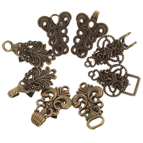CLISPEED 4 Stück Vintage Kragenclip Teiliges aus Antikem Bronzelegierung Strapazierfähige Brosche für Hemd Pullover Strickjacke und Schal Eleganter Schmuck zur Stilvollen von CLISPEED