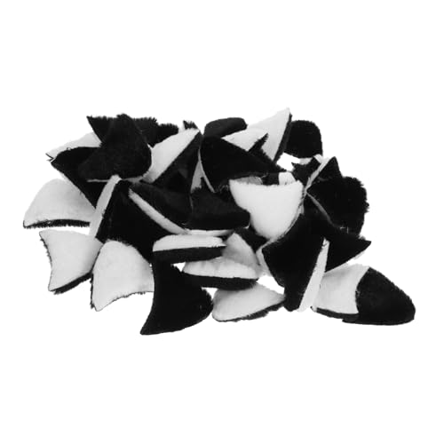 CLISPEED 40 Stück Teiliges Katzenohr Haar Charms für Damen Leichte Stoff Deko zum Selbermachen DIY Haarschmuck für Haarspangen Kreative Bastelzubehör für Fasching und Party von CLISPEED
