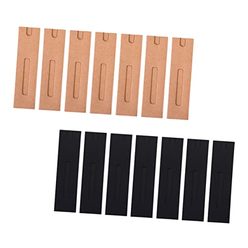 CLISPEED 40 Stück Teiliges Kraftpapier Stifttaschen Umweltfreundliche Faltbare Stiftverpackung mit Sichtfenster Praktische Geschenkverpackung für Kugelschreiber und Bleistifte Schwarz und von CLISPEED