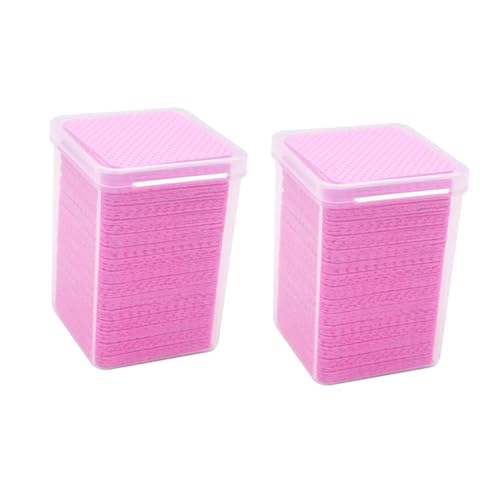 CLISPEED 400 Stück Nagellackentferner Pads Einweg Nail Polish Cleaning Pads Nagelkleber Entferner Tücher für Nagelkunst und Wimpernkleber Reinigung von CLISPEED