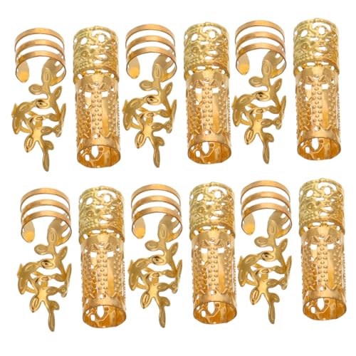 CLISPEED 40stücke Haarschmuck Haarmanschetten Für Zöpfe Haarspangen Haarringe Aus Hohleisen Für Damen Und Männer Haardekoration Für Zöpfe Und Flechtfrisuren von CLISPEED