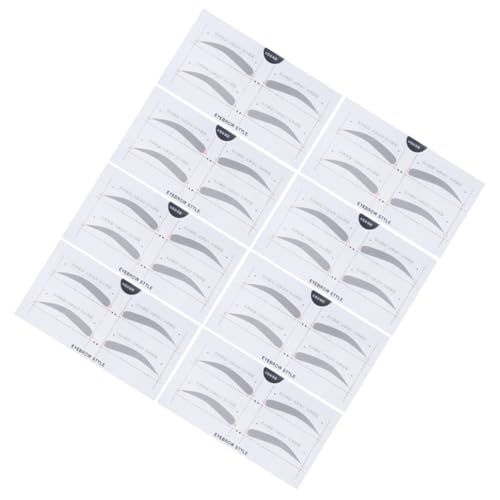 CLISPEED 5 Stück Augenbrauen Schablonen für Frauen Wiederverwendbare Augenbrauen Sticker Präzise DIY Augenbrauenformer Einfache Anwendung für Symmetrisches Permanent Make up Verschiedene von CLISPEED