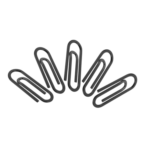 CLISPEED 5 Stück Metall Geldclips aus Edelstahl Design Kartenhalter für Männer und Frauen Minimalistischer Fronttaschen Clip für Bargeld Visitenkarten und Banknoten Schwarz von CLISPEED