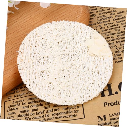 CLISPEED 5 Stück Natürliche Loofah Abschminkpads Weich Porentief für Damen und Herren Hautfreundlich Fördert Durchblutung und Wiederverwendbar Schonend zur Haut von CLISPEED