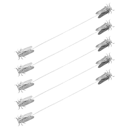 CLISPEED 5 Stück Teiliges Cicada Broschen mit Sicherheitsnadel Metall Vintage Insekten Anstecker für Hemden Pullover Mäntel Leichte Langlebige Männer und Frauen Anstecknadeln von CLISPEED
