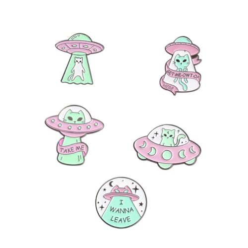 CLISPEED 5 Stück Teiliges Emaille Anstecker mit Weltraum motiv Cartoon Raumschiff Broschen aus Legierungsmetall Vielseitig für Kleidung Rucksack Jacke Geschenk für Weltraumfans CLISPEED 5 Stück Teiliges Emaille Anstecker mit Weltraum motiv Cartoon Raumschiff Broschen aus Legierungsmetall Vielseitig für Kleidung Rucksack Jacke Geschenk für Weltraumfans von CLISPEED