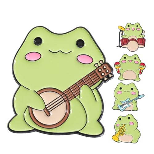 CLISPEED 5 Stück Teiliges Frosch Broschen aus Langlebiger Legierung Cartoon Tier Anstecknadeln für Damen Kleidung Vielseitige Metall Pins für Rucksäcke Hüte und Modeaccessoires Detailreich von CLISPEED