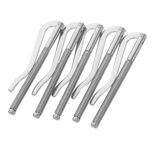 CLISPEED 5 Stück Teiliges Geldclip aus Langlebigem Metall mit Federmechanismus Dünner Geldklammer Ersatz für Bifold Geldbörsen Einfache Werkzeugfreie Installation für Kreditkartenhalter und von CLISPEED