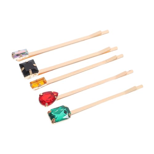 CLISPEED 5 Stück Teiliges Retro Haarschmuck mit Goldenem Bohrdesign Haarspangen für Damen und Mädchen Vielseitige Haarclips mit Starkem und Modischem Look von CLISPEED