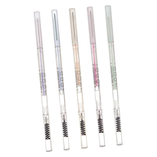 CLISPEED 5 Stück Wasserfester Double Head Augenbrauenstift mit Pinsel Teiliges in Natürlichen Braun und Grautönen Schweißresistent Feinspitzig für Präzises Augenbrauen Make Up bei Frauen CLISPEED 5 Stück Wasserfester Double Head Augenbrauenstift mit Pinsel Teiliges in Natürlichen Braun und Grautönen Schweißresistent Feinspitzig für Präzises Augenbrauen Make Up bei Frauen von CLISPEED