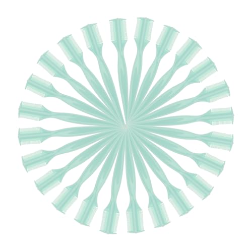 CLISPEED 50 Stück Augenbrauen Wimpernkämme Praktische Make up Werkzeuge zum Trennen von Wimpern Styling von Augenbrauen und Bangs Handliche Bangs Organizer für Unterwegs Zufällige Farbe von CLISPEED