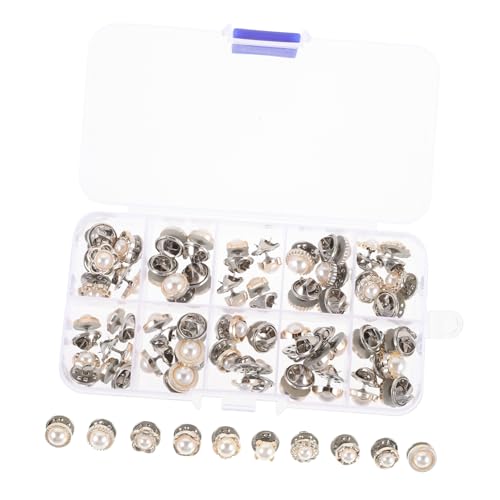 CLISPEED 50 Stück Broschenpins mit Perlen Nähnadeln für Kleidung Anstecknadeln für Hemden Hochzeiten Business Leichte Sichere DIY Kleidungssicherung von CLISPEED