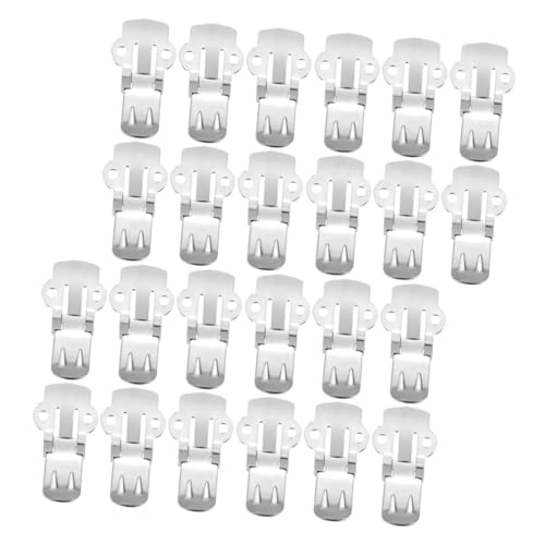 CLISPEED 50 Stück Edelstahl Schuhclips mit Strassbesatz Flache Robuste Schuhklammern für festliche Schuhdekoration Einfache Anbringung Stilvolle Accessoires für Schuhe Hüte und Mäntel von CLISPEED