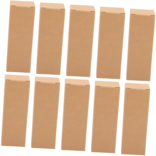 CLISPEED 50 Stück Kraftpapier Lippenstift Geschenkverpackung Box Langlebige Ätherische Öl Verpackung Kompakt Leicht Tragbar für Lippenbalsam Aufbewahrung und Geschenkverpackung von CLISPEED