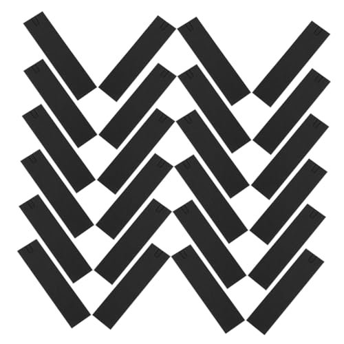 CLISPEED 50 Stück Papier Stifttaschen mit Sichtfenster Schwarz Umweltfreundliche Einzelschutzhüllen aus Robustem Papier für Füllfederhalter Stifte und Kleine Accessoires Praktisch Leicht von CLISPEED