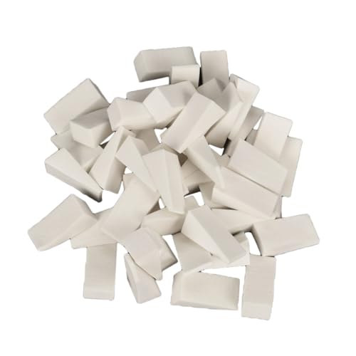 CLISPEED 50 Stück Teiliges Einweg Schwamm Nagelstempel Nagelkunst Stempel Maniküre Werkzeug Weiß Elastisch Langlebig für Anfänger und Profi Nageldesign von CLISPEED