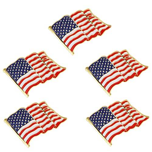 CLISPEED 5Stücke Amerikanische Flagge Anstecknadel Farbige Broschen für Kleidung Praktische Breastpin Ornamente für Partys Geburtstage CLISPEED 5Stücke Amerikanische Flagge Anstecknadel Farbige Broschen für Kleidung Praktische Breastpin Ornamente für Partys Geburtstage von CLISPEED